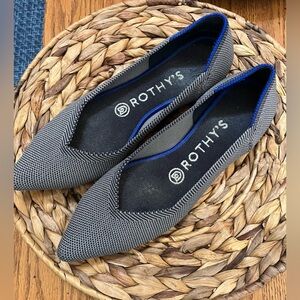 Rothy’s The Point II Grey Twill Shoes